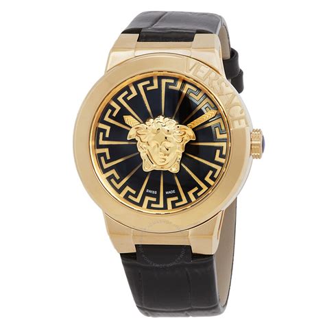 Versace Medusa Infinite Quartz Black Dial Ladies Watch 